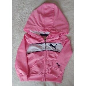 Jacket 12 months New Puma Jacket Hooded Baby Girls pink active